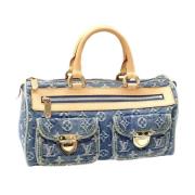 Pre-owned Denim handbags Louis Vuitton Vintage , Blue , Dames