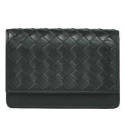 Pre-owned Leather wallets Bottega Veneta Vintage , Black , Heren