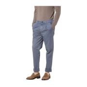 Chino broek met relaxte pasvorm in donkerblauw Mason's , Blue , Heren