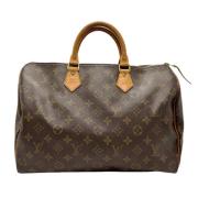 Pre-owned Canvas handbags Louis Vuitton Vintage , Brown , Dames