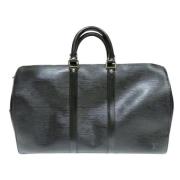 Pre-owned Leather handbags Louis Vuitton Vintage , Black , Dames