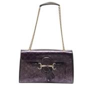 Pre-owned Leather gucci-bags Gucci Vintage , Purple , Dames