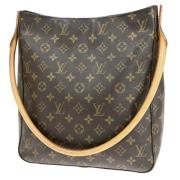 Pre-owned Canvas handbags Louis Vuitton Vintage , Brown , Dames