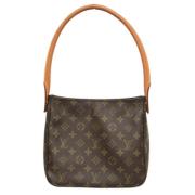 Pre-owned Canvas handbags Louis Vuitton Vintage , Brown , Dames