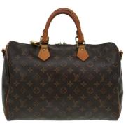 Pre-owned Canvas handbags Louis Vuitton Vintage , Brown , Dames