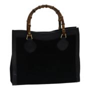 Pre-owned Suede handbags Gucci Vintage , Black , Dames