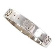 Pre-owned Metal rings Gucci Vintage , Gray , Dames