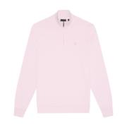 Mid Layers Tonal Eagle Quarter Zip Sweat Lyle & Scott , Pink , Heren