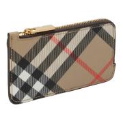 Creditcardhouder Portemonnee Burberry , Beige , Dames