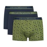 Katoenen Stretch Boxers Pak - Blauw Emporio Armani , Multicolor , Here...