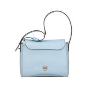 Witte Leren Handtas Gemaakt in China Pinko , White , Dames