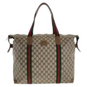 Pre-owned Canvas gucci-bags Gucci Vintage , Brown , Dames