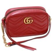 Pre-owned Leather gucci-bags Gucci Vintage , Red , Dames