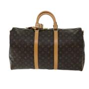 Pre-owned Canvas handbags Louis Vuitton Vintage , Brown , Dames