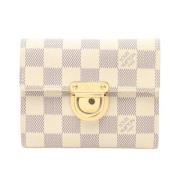 Pre-owned Canvas wallets Louis Vuitton Vintage , White , Dames