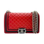 Pre-owned Leather chanel-bags Chanel Vintage , Red , Dames