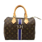 Pre-owned Canvas handbags Louis Vuitton Vintage , Brown , Dames