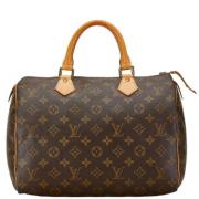 Pre-owned Canvas handbags Louis Vuitton Vintage , Brown , Dames