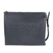 Pre-owned Leather fendi-bags Fendi Vintage , Blue , Dames