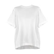 Comfortabele Katoenen T-shirt Hést , White , Dames