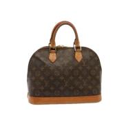 Pre-owned Canvas handbags Louis Vuitton Vintage , Brown , Dames