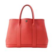 Pre-owned Leather handbags Hermès Vintage , Red , Dames