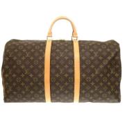 Pre-owned Canvas handbags Louis Vuitton Vintage , Brown , Dames