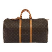 Pre-owned Canvas handbags Louis Vuitton Vintage , Brown , Dames