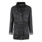 Zwarte Beadnell Jas Barbour , Black , Dames