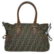 Pre-owned Canvas fendi-bags Fendi Vintage , Brown , Dames