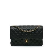 Pre-owned Leather chanel-bags Chanel Vintage , Black , Dames