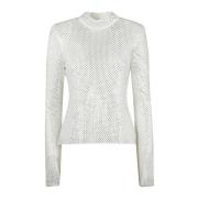 Schitterende Visnet Top Self Portrait , White , Dames