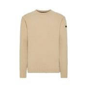 Cinematt Round Knit Beige Sweater RRD , Beige , Heren