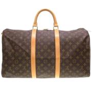 Pre-owned Canvas handbags Louis Vuitton Vintage , Brown , Dames