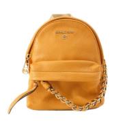 Pre-owned Leather backpacks Michael Kors Pre-owned , Orange , Dames