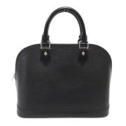 Pre-owned Leather handbags Louis Vuitton Vintage , Black , Dames