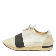 Pre-owned Leather sneakers Balenciaga Vintage , White , Heren