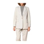 Lange jersey blazer met resca patroon Mason's , Gray , Dames