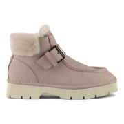 Shearling Enkelband Laars Ivoor Panchic , Beige , Dames