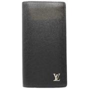 Pre-owned Leather wallets Louis Vuitton Vintage , Black , Dames