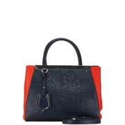 Pre-owned Leather handbags Fendi Vintage , Blue , Dames