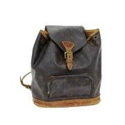 Pre-owned Canvas backpacks Louis Vuitton Vintage , Brown , Dames