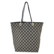 Pre-owned Canvas gucci-bags Gucci Vintage , Blue , Dames