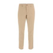 Casual Chino Broek van Stretchkatoen Guess , Beige , Heren