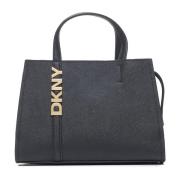 Zwarte Stijlvolle Tassen Collectie Dkny , Black , Dames