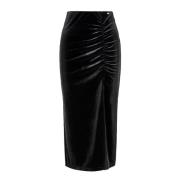 Elegante Geplooide Lange Rok Armani Exchange , Black , Dames