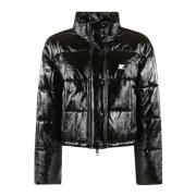 Vinyl Puffer Jas Courrèges , Black , Dames