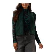 Teal Green Lammy Blazer Pom Amsterdam , Green , Dames