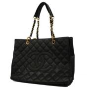 Pre-owned Leather chanel-bags Chanel Vintage , Black , Dames