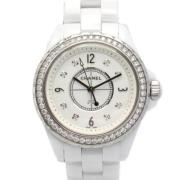 Pre-owned Metal watches Chanel Vintage , White , Heren